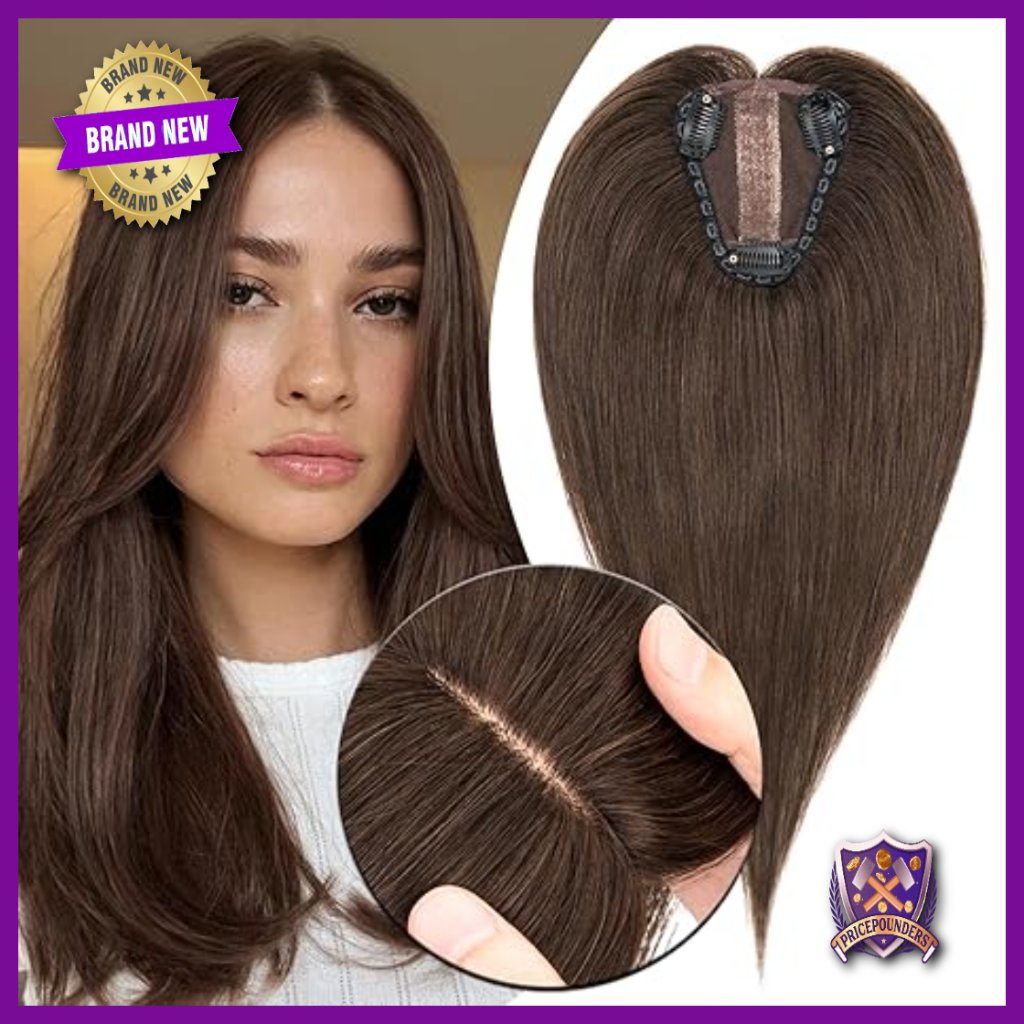 Real Human Hair Topper 8x10cm Silk Lace Base 8 Inch Length